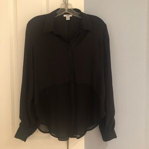 Bar III Black Button Down